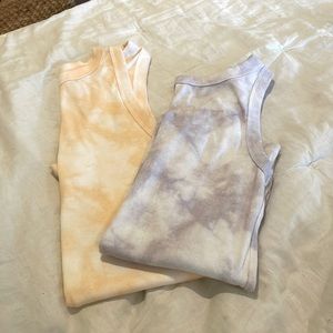 2 target tie die tank tops size small